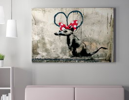 Wallity Lienzo Decorativo Banksy WY21 (50 x 70 cm)